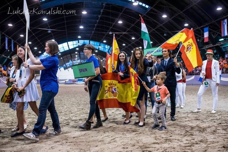 Ane Martin Ladron en el Cpto Europa de Doma Clásica Ponis en Kaposvar (Hungria)